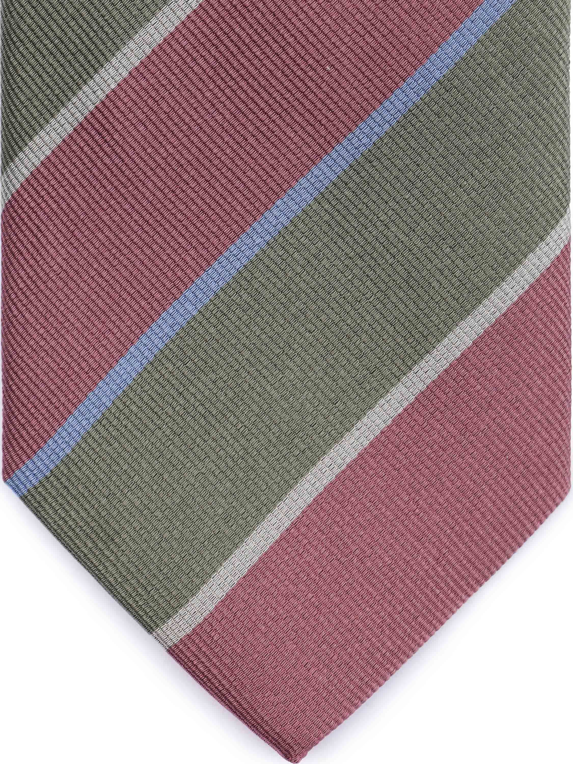 Suitable Tie Silk Triple Stripe Green Product / Detail