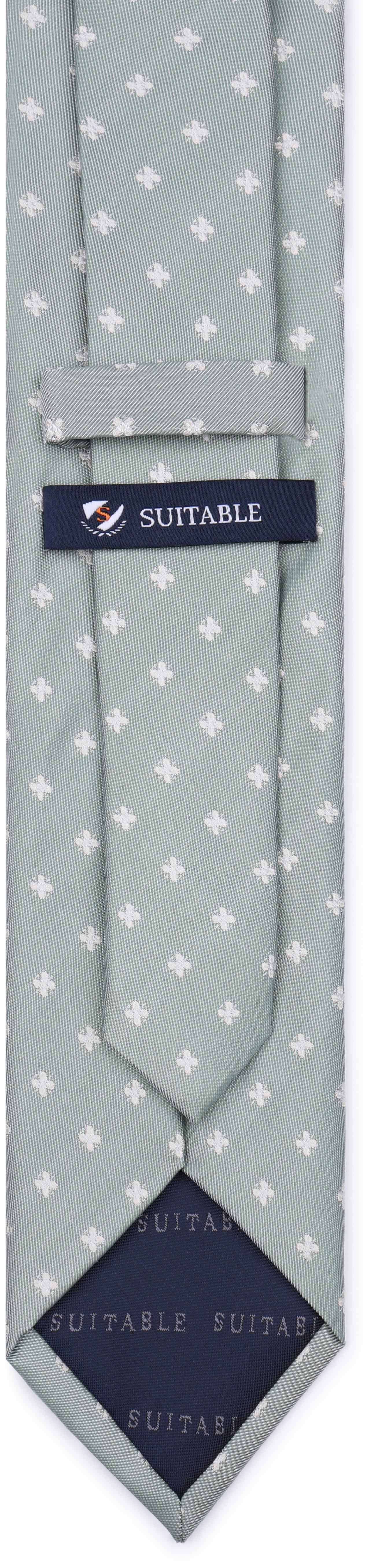 Suitable Silk Tie Light Grey Product / Achterkant