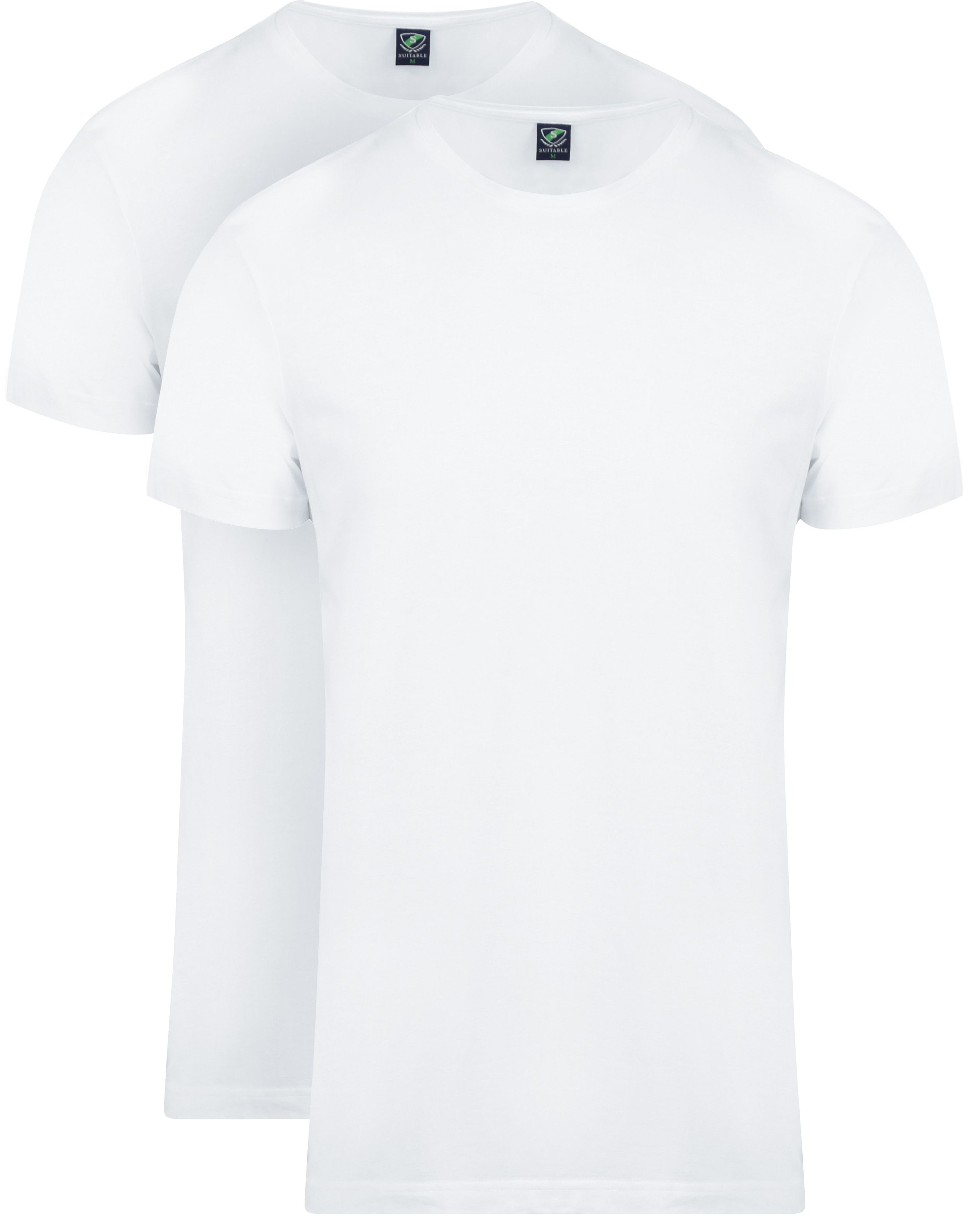 Obambo T-Shirt Col Rond Blanc 2-Pack