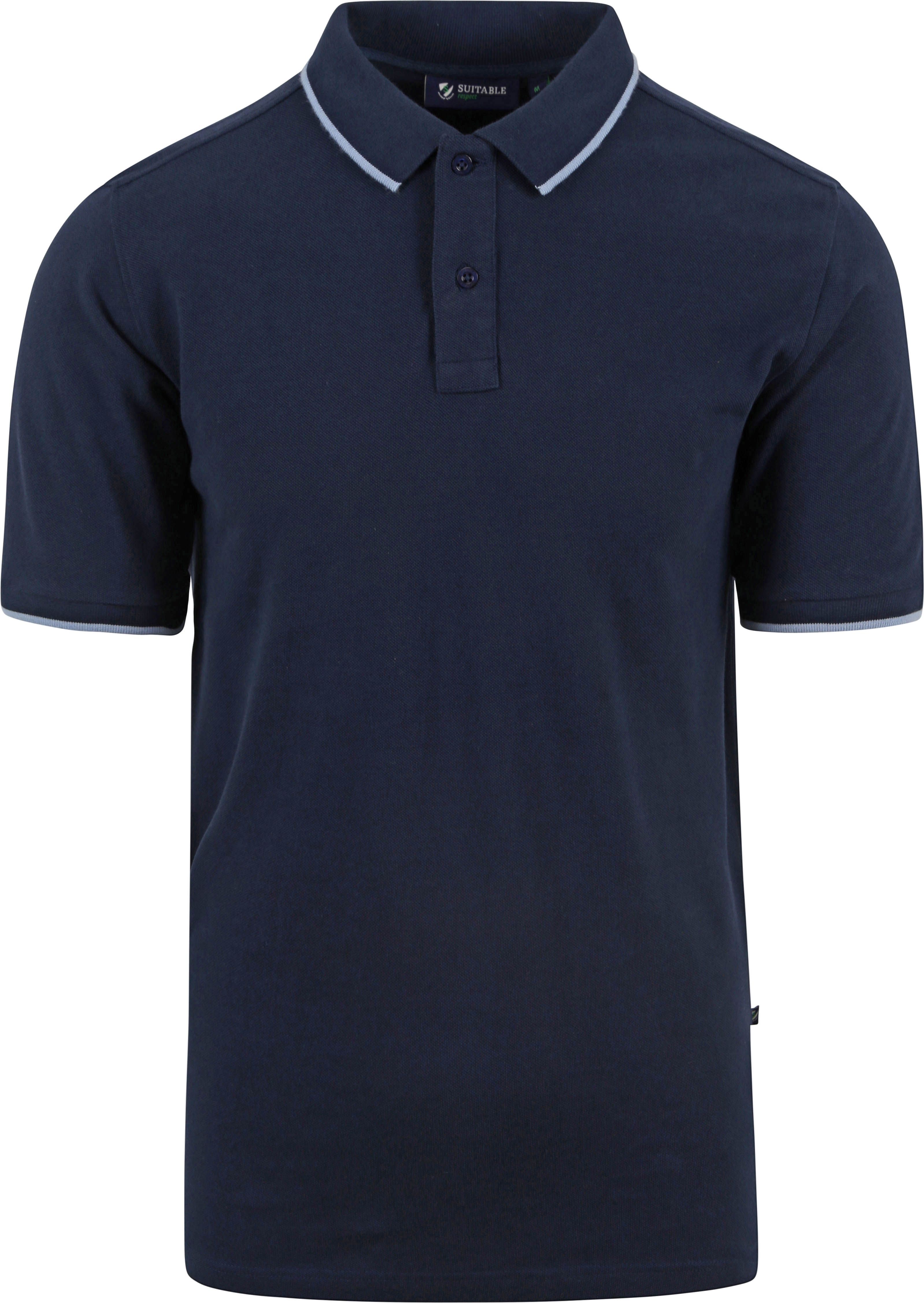 Respect Polo Shirt Tip Ferry Navy