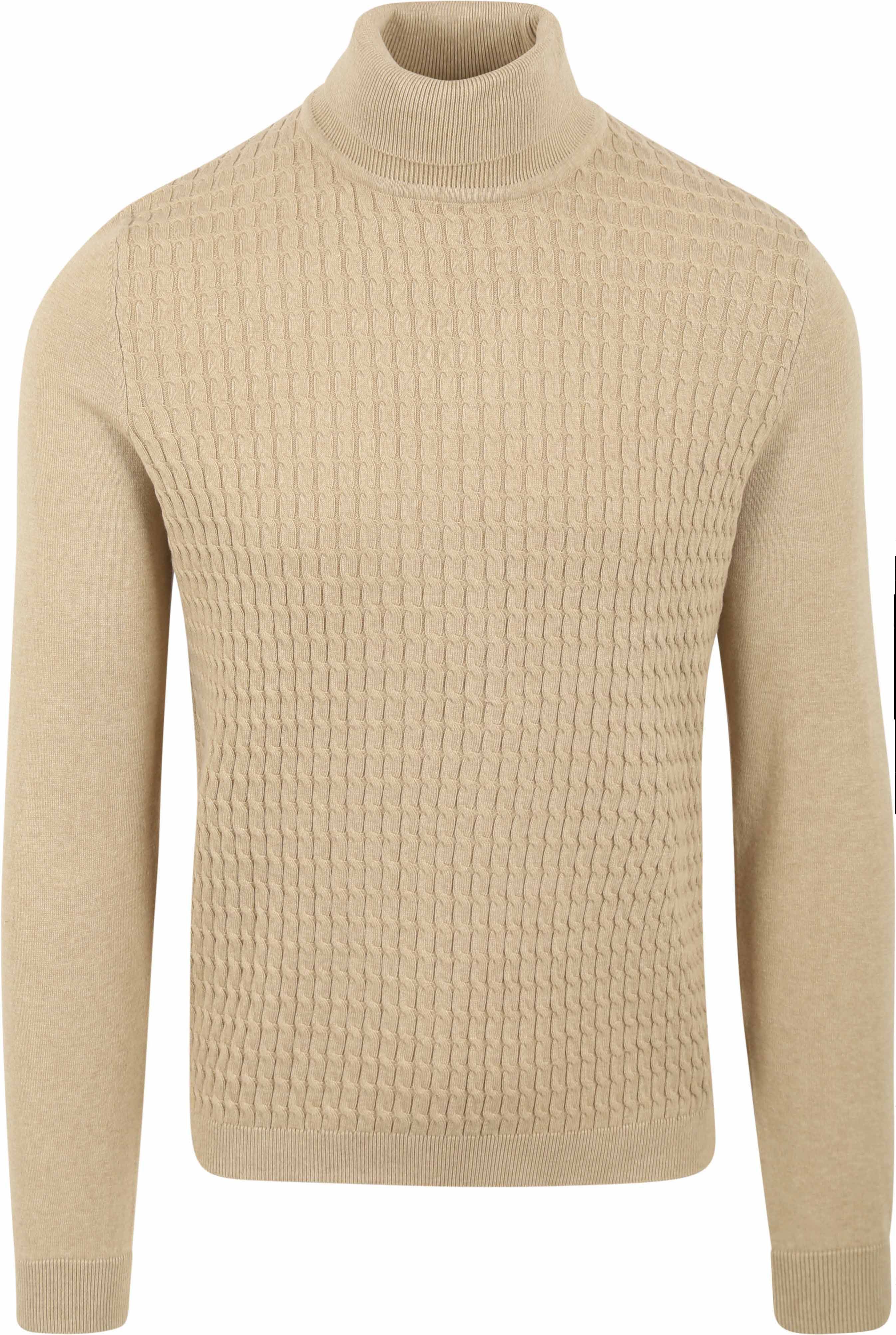 Turtleneck Cable Beige