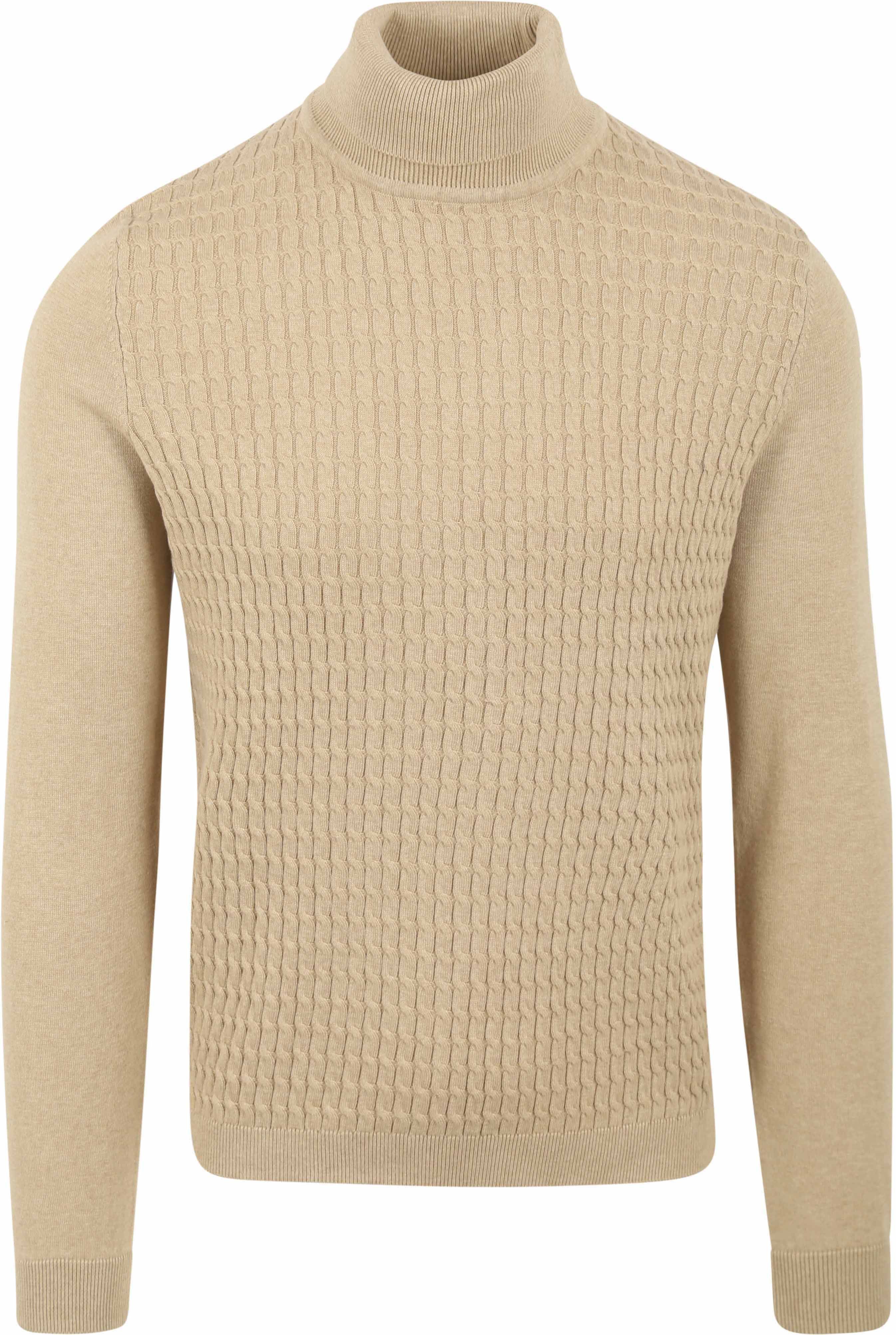 Turtleneck Cable Beige