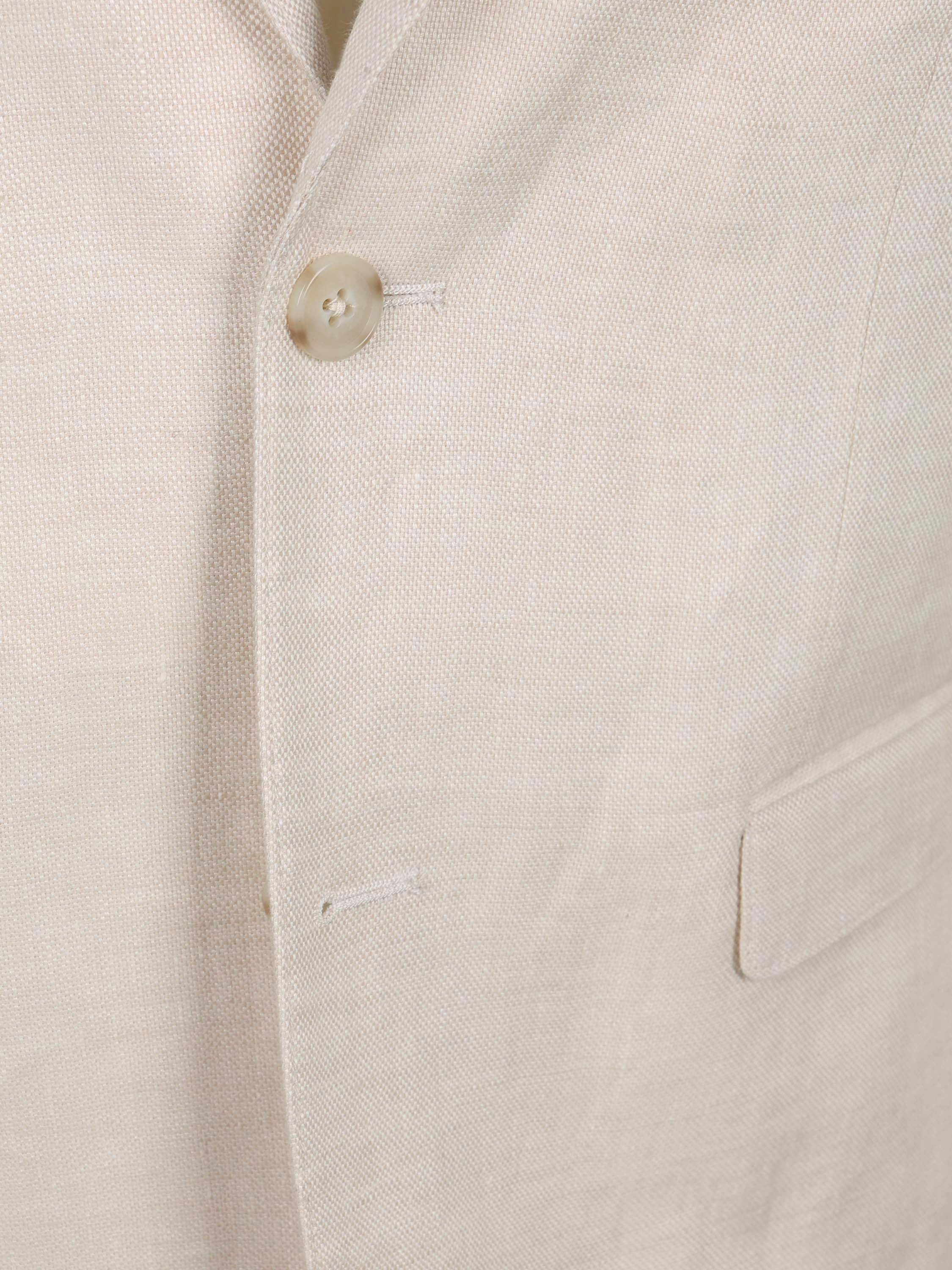 Suitable Veste de Costume De Lin Panama Ecru Product / Detail