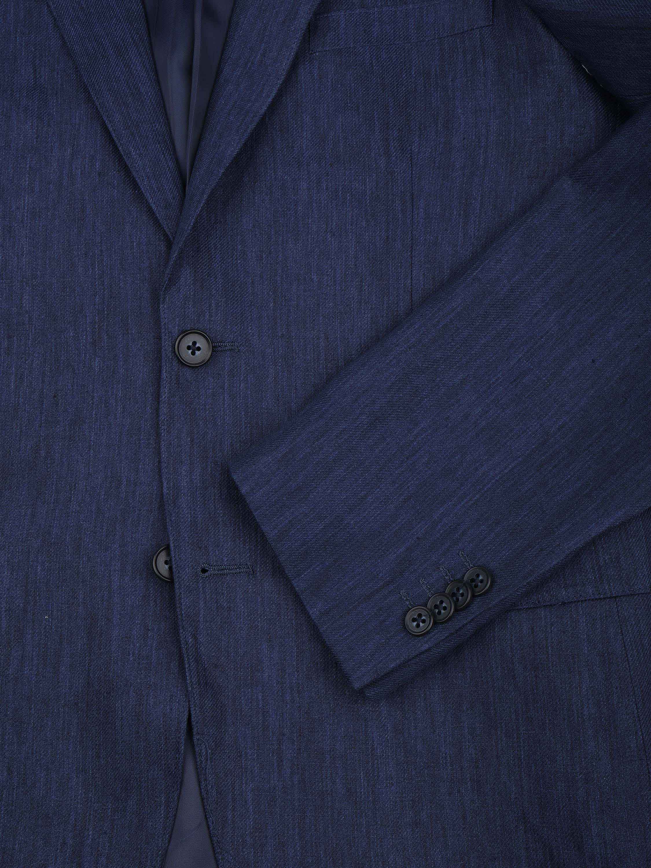 Suitable Veste de Costume Linen Twill Marine Product / Detail