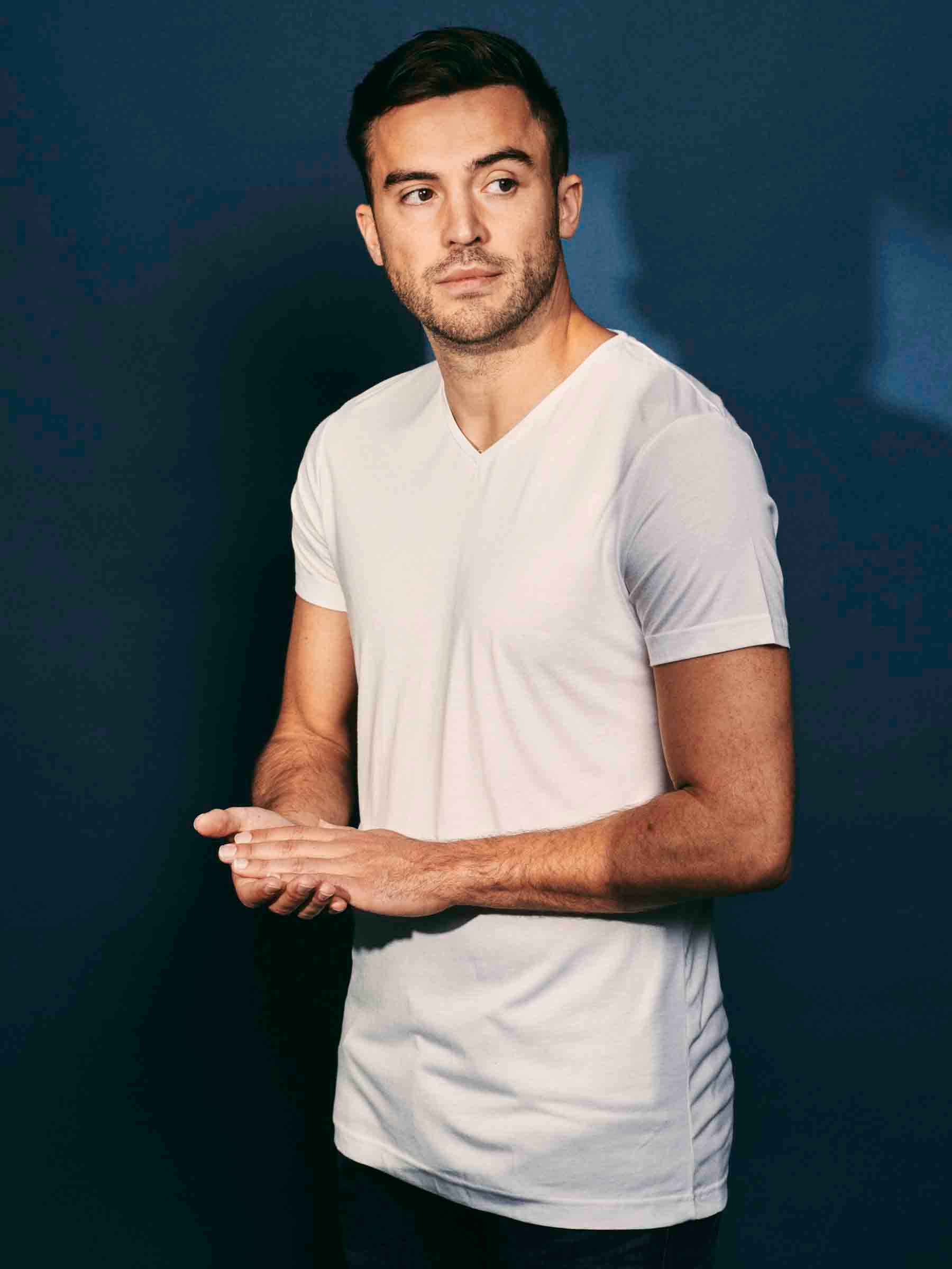 Vibambo T-Shirt V-Neck White 6-Pack