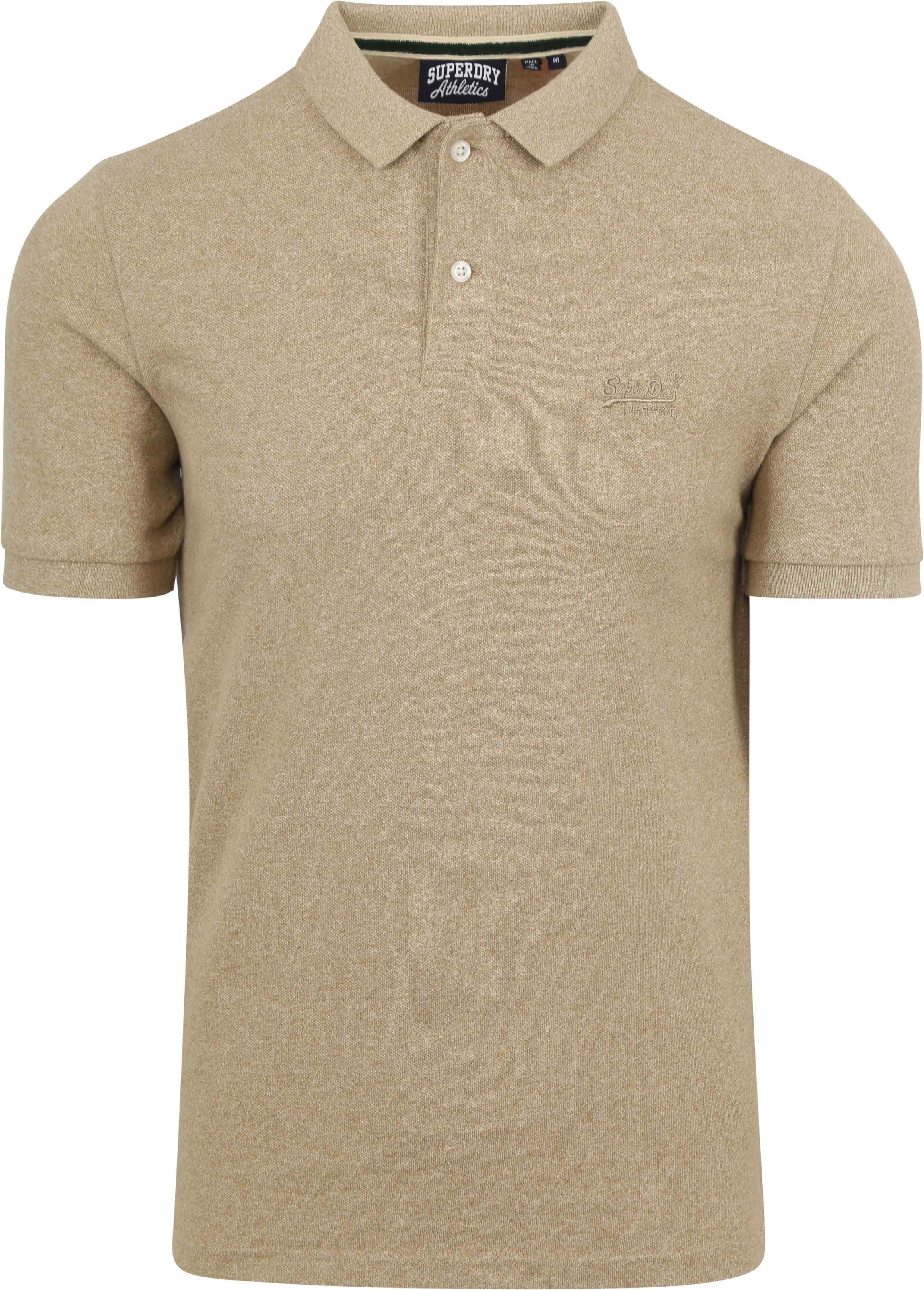 Poloshirt Classique Melange Beige