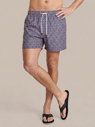 Suitable Short de Bain Mediterra Bleu Orange