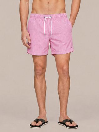 Suitable Short Bain Rayé Fuchsia