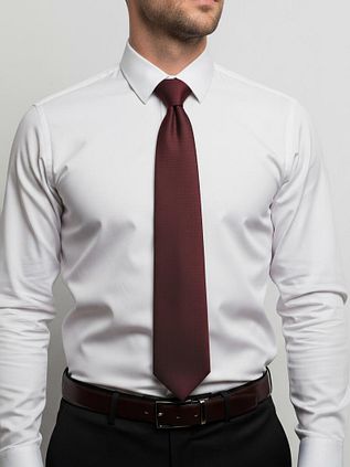 Suitable Seide Krawatte Bordeaux