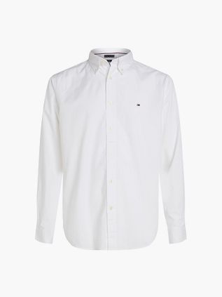 Tommy Hilfiger Poplin Hemd Flex Weiß