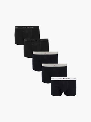 Tommy Hilfiger Trunk Bóxer Negro Pack De 5 Pares