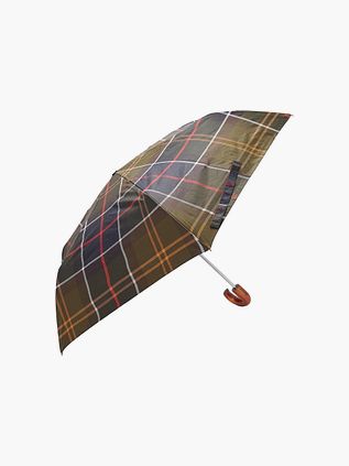 Barbour Umbrella Tartan Green