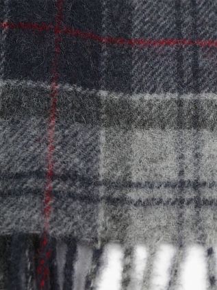 BarbourScarfs Tartan Lambswool Grey