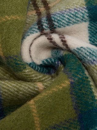 BarbourScarfs Tartan Lambswool Green