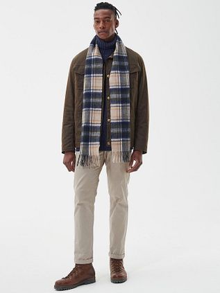 Barbour Scarfs Woolmix Tartan Beige