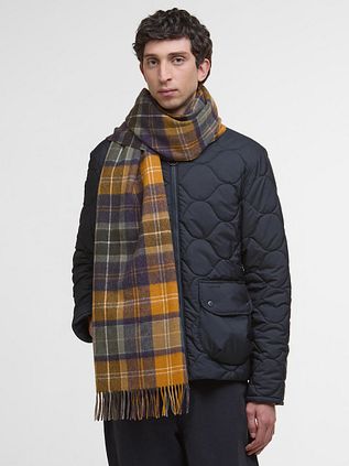 Barbour Scarf Patchwork Tartan Yellow