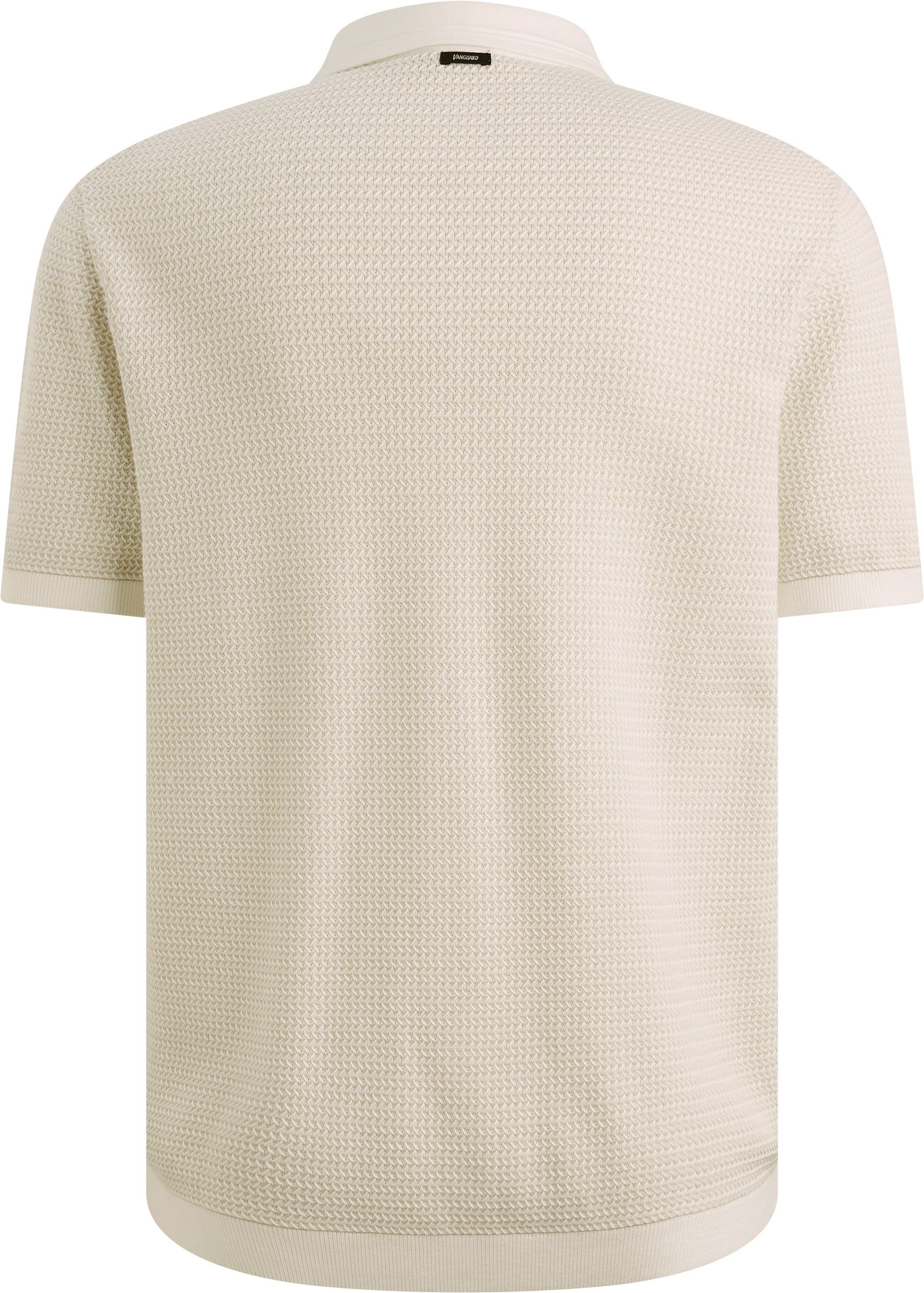 Vanguard Kortarmet Cardigan Ecru Product / Achterkant