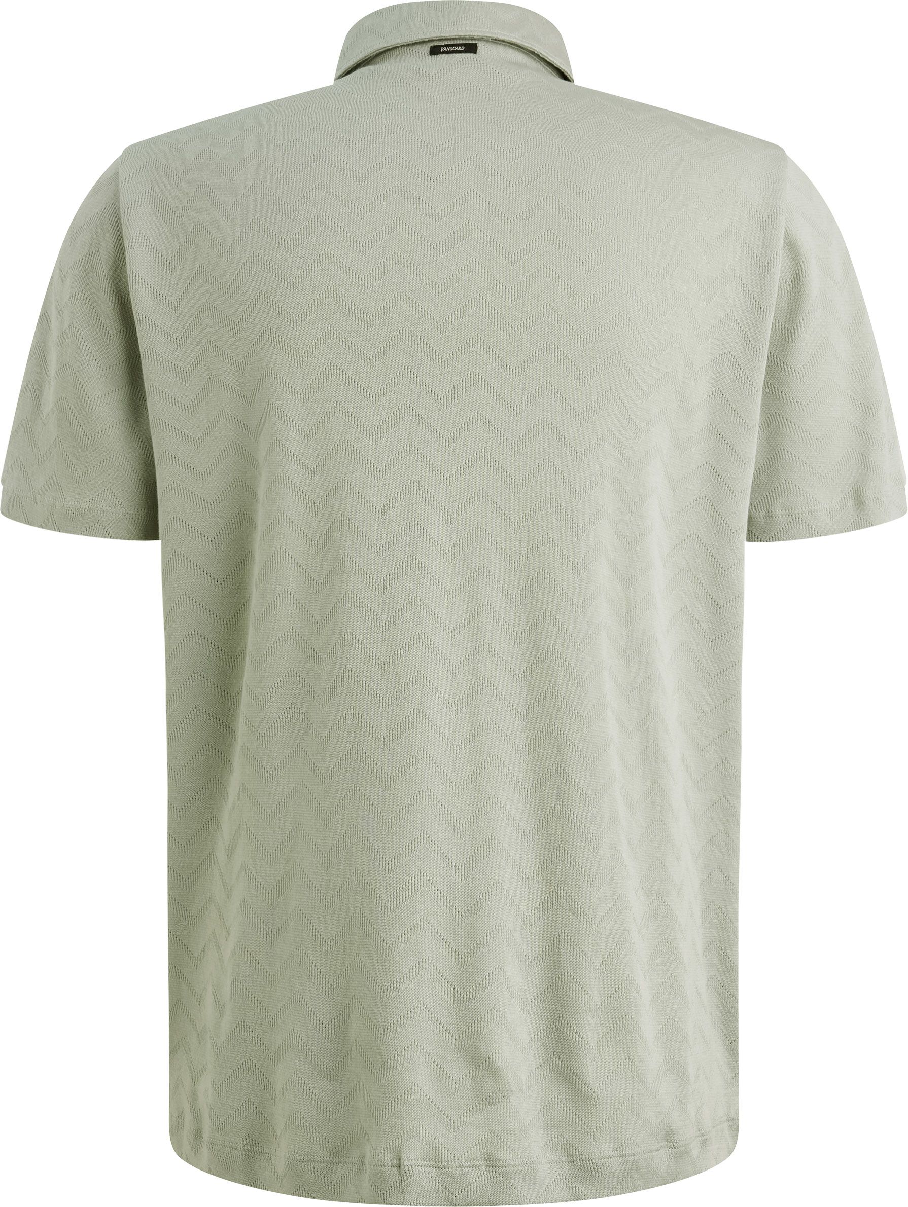 Vanguard Polo Jacquard Jersey Grün Product / Achterkant