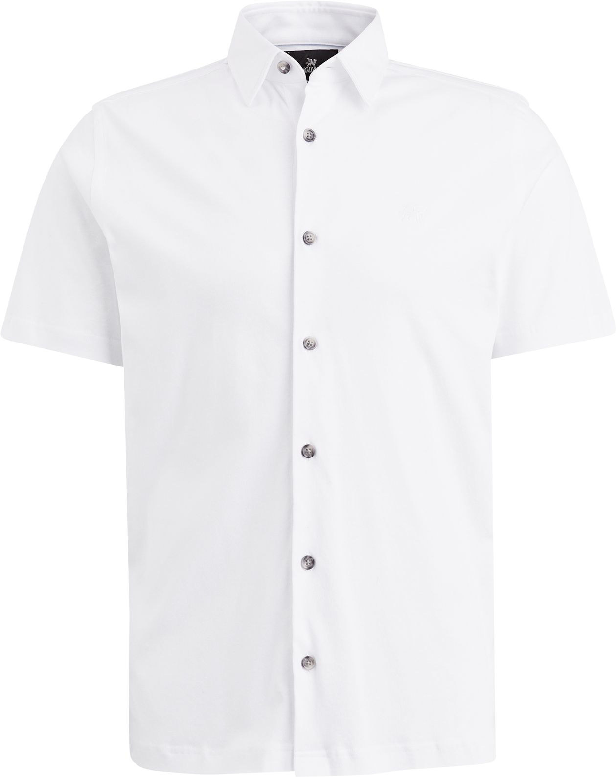 Short Sleeve Overhemd Wit