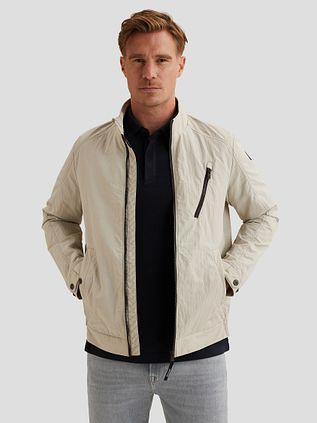 Vanguard Bikerjacke Beige