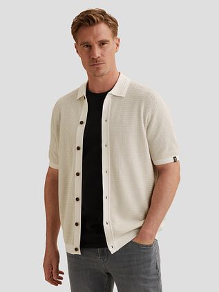 Vanguard Short Sleeve Cardigan Ecru