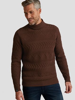 Vanguard Knitted Rollkragenpullover Braun
