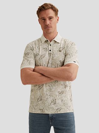Vanguard Polo Shirt Print Ecru