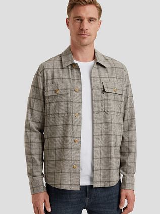 Vanguard Overshirt Checks Taupe