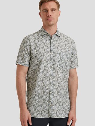 Vanguard Short Sleeve Shirt Print Blue Green
