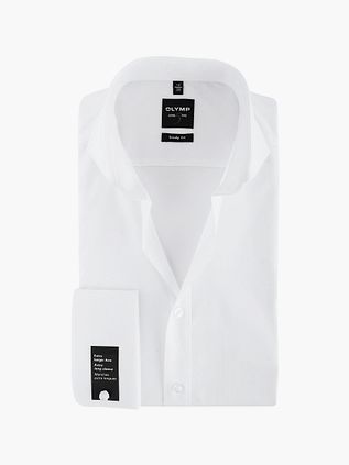 White Olymp Level Five Shirt Extra Long Sleeve French Cuff