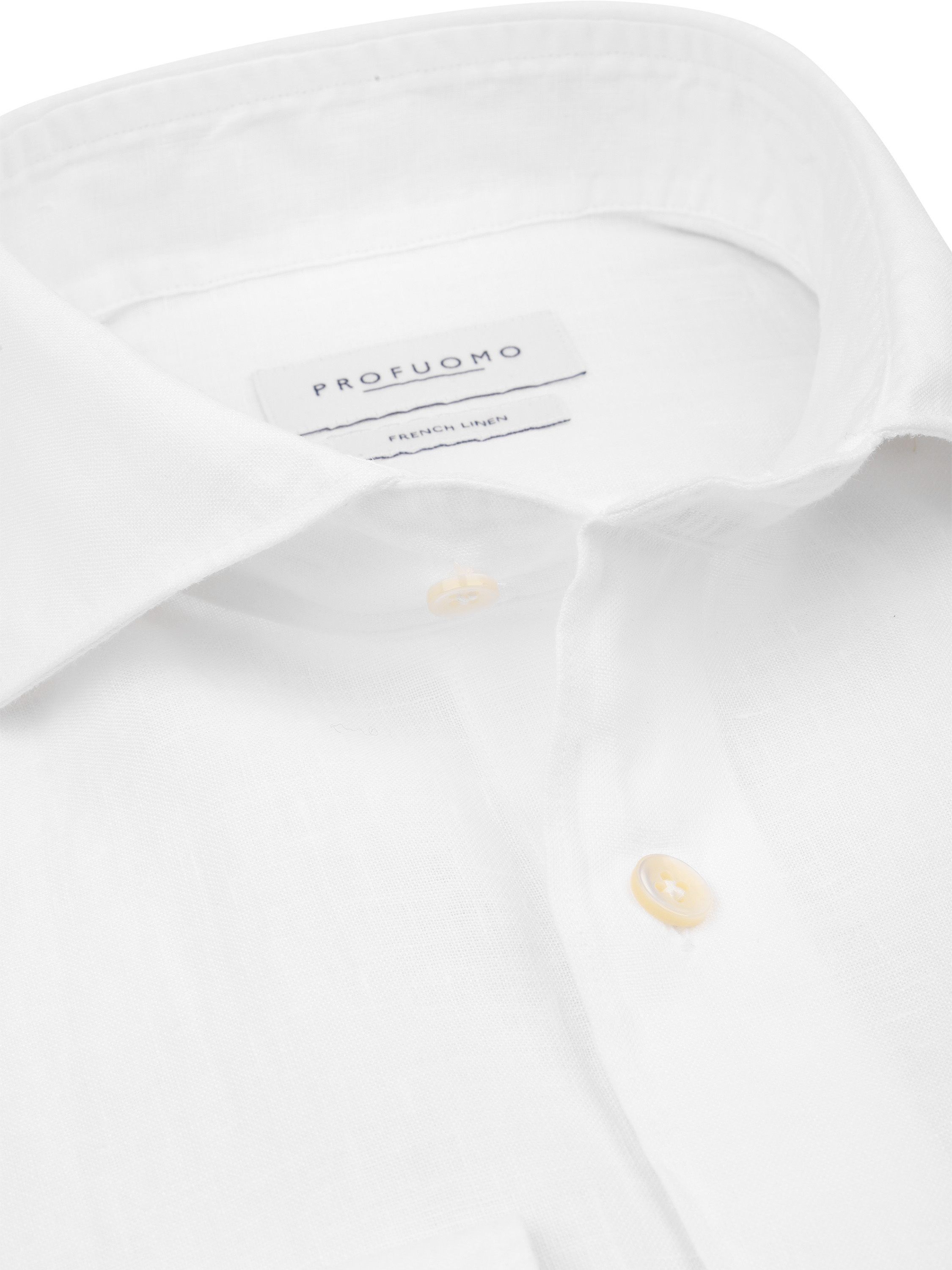 Profuomo Shirt Linen White Product / Detail