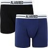 Alan Red Boxer Shorts Dark Blue 2-Pack 7001-M3 Boxer Lasting