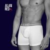 Alan Red Boxershort Wit 2Pack Model / Voorkant