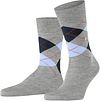 Burlington Chaussettes Manchester Carreaux Gris 3615 Product / Detail