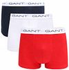 Gant Boxers Trunk 3-Pack Navy White Red order online | 900023003-105 | Suitable Portugal