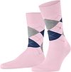 Burlington Manchester Socke Kariert Rosa 8440 Product