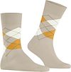 Burlington Manchester Socks Checkered Ecru 4850
