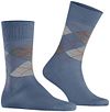 Burlington Manchester Socken Kariert Blau 6274 Product