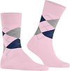 Burlington Manchester Socks Checkered Pink 8440 Product