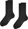 Falke Happy Socks 2 Pair Dark Grey Melange Product