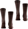 Falke Happy Sokken 2 Paar Bruin Product / Achterkant