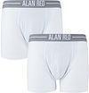 Alan Red Boxershorts Hvid 2Pack 7001-01 Boxer Lasting