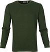 Køb KnowledgeCotton Apparel trøje med bølgemønster, mørkegrøn 80597-1278 | Suitable