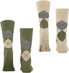 Burlington Everyday Calcetines Cuadros 7472 Pack De 2 Pares Product / Achterkant