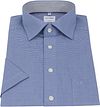 OLYMP Hemd Luxor Korte Mouw Ruit Royal Blauw Product / Detail