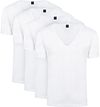 Suitable T-Shirt Weiß Tief V-Ausschnitt Vitaru Stretch 4 Pack 160-2 DeepV 95/5 Vitaru