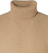 No Excess Turtleneck Mix Wool Beige Product / Detail