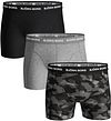 Björn Borg Bomullssträck Boxers 3-pack Svart Grå 10004232-MP008