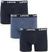 Levi's Boxershorts 3-Pack Ensfarvet Navy Combo 701236673-002