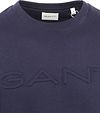 Gant Sweater Embossed Logo Navy Product / Detail